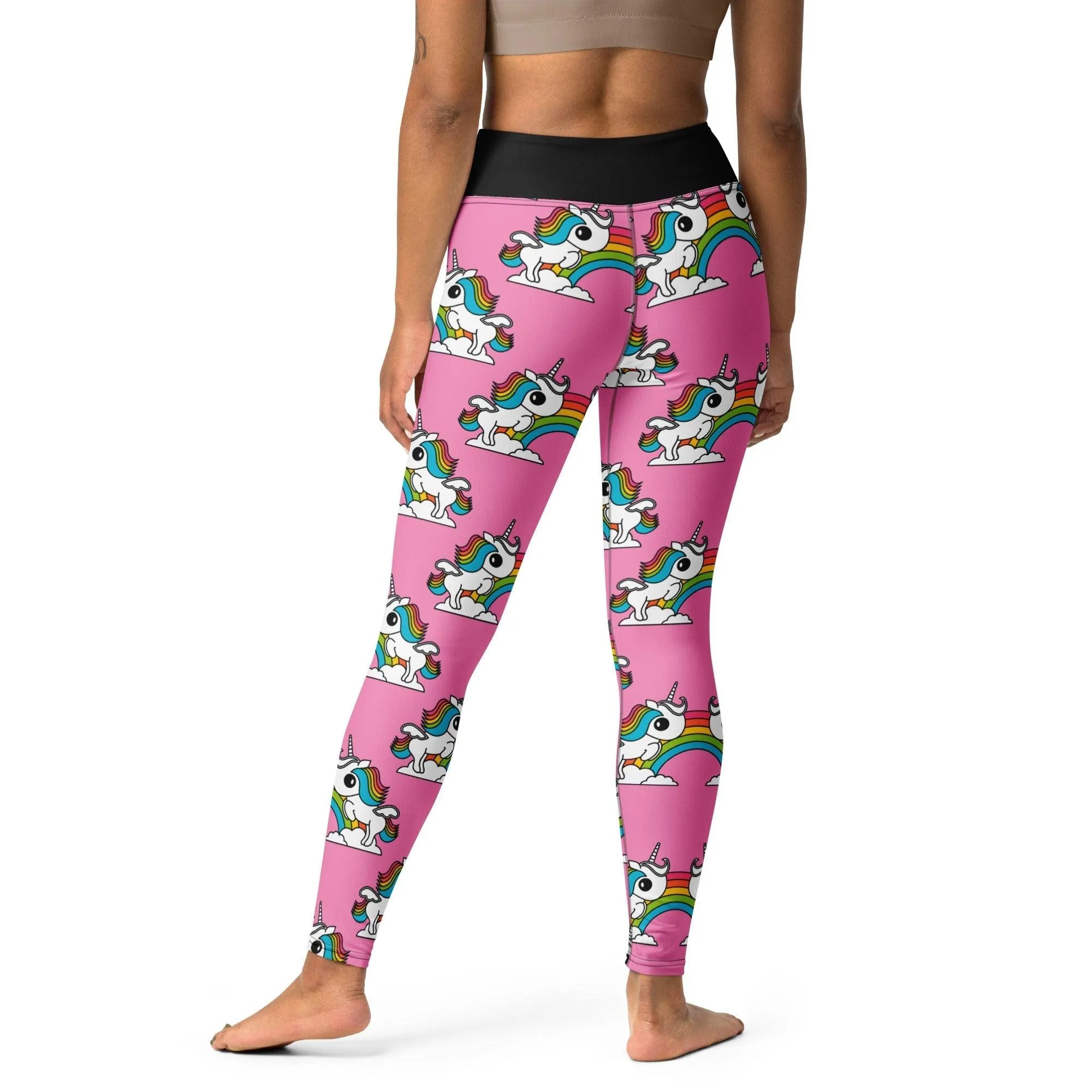 UNIQUE pink -2- Yoga Leggings