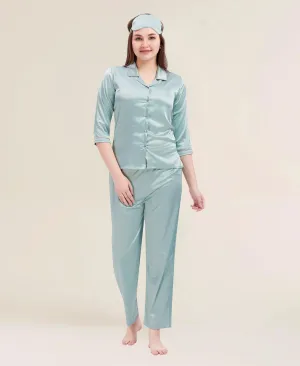 Velure Refined Blossy Satin Night Suit