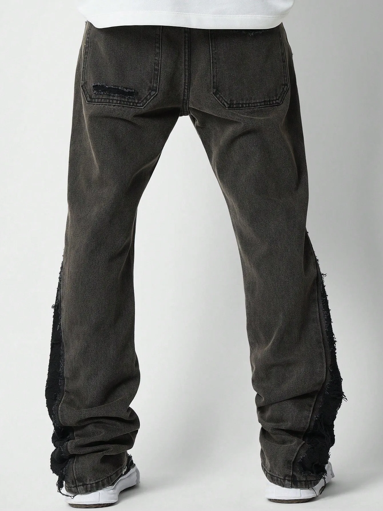 Washed Flare Fit Jeans