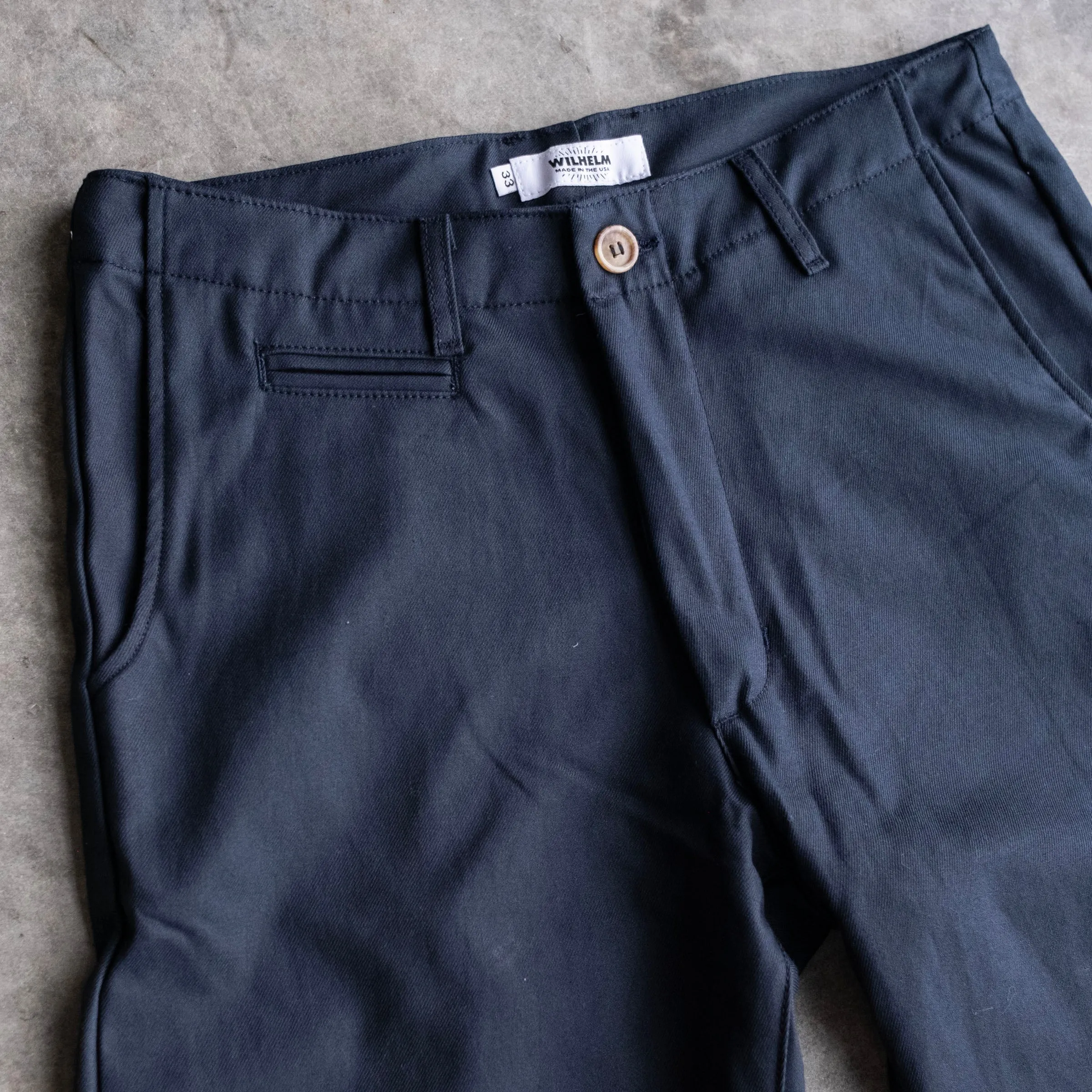 Wilhelm Selvedge Chino 10oz Navy Hokkoh Canvas