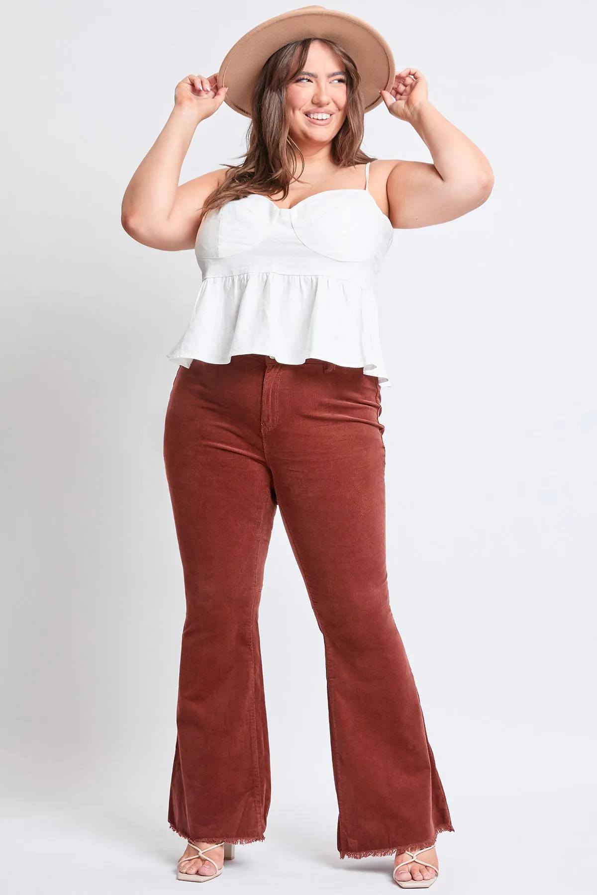 Women's Plus Corduroy Flare Pants